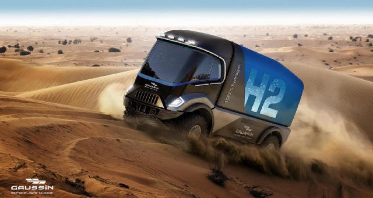 Un camion à hydrogène Gaussin au Dakar 2022
