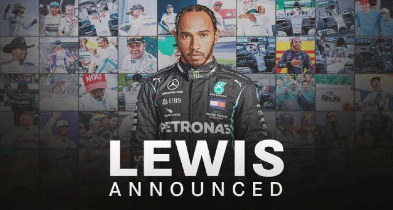  - F1 : Mercedes et Lewis Hamilton prolongent...d'une saison