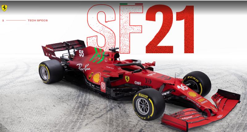  - F1 2021 : Ferrari dévoile la SF21, condamnée à réussir
