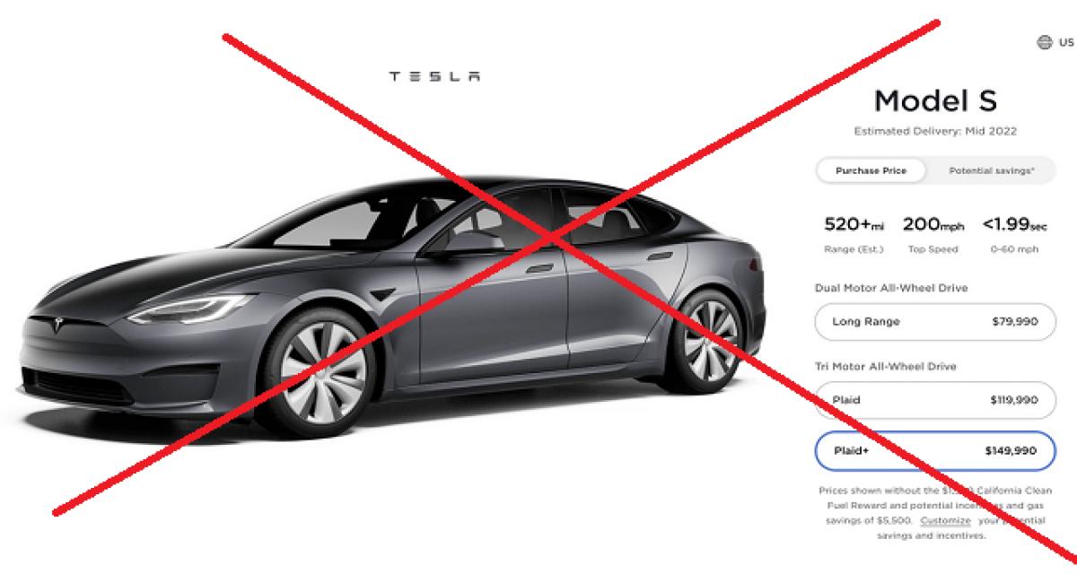 Tesla Model S Plaid + : le show must not go on