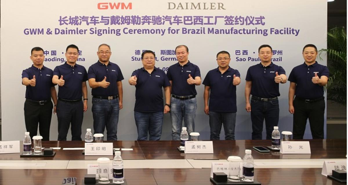 Great Wall acquiert l'usine de Daimler au Brésil