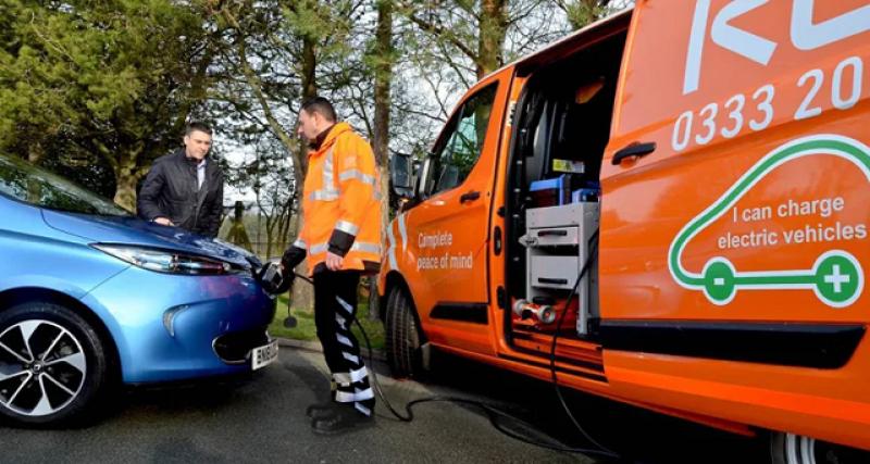  - Accord Renault UK / RAC pour assistance VE sur route
