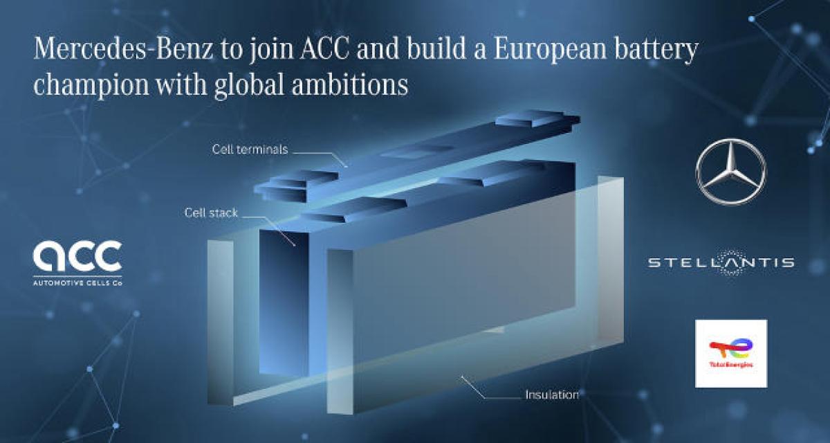 Batteries européennes : Mercedes se joint à ACC (Automotive Cells Company)