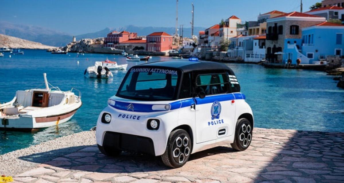 Sur l'île de Chalki, Citroën lance les flics Ami Ami