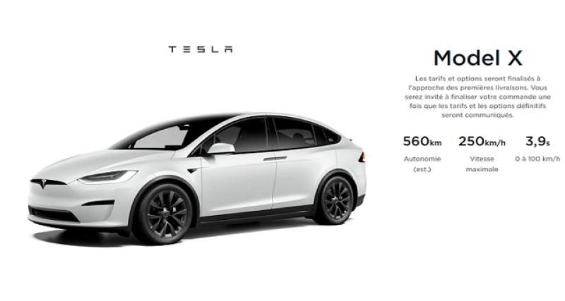  - Tesla : Model S/X fermées à la vente, hors Amérique du Nord