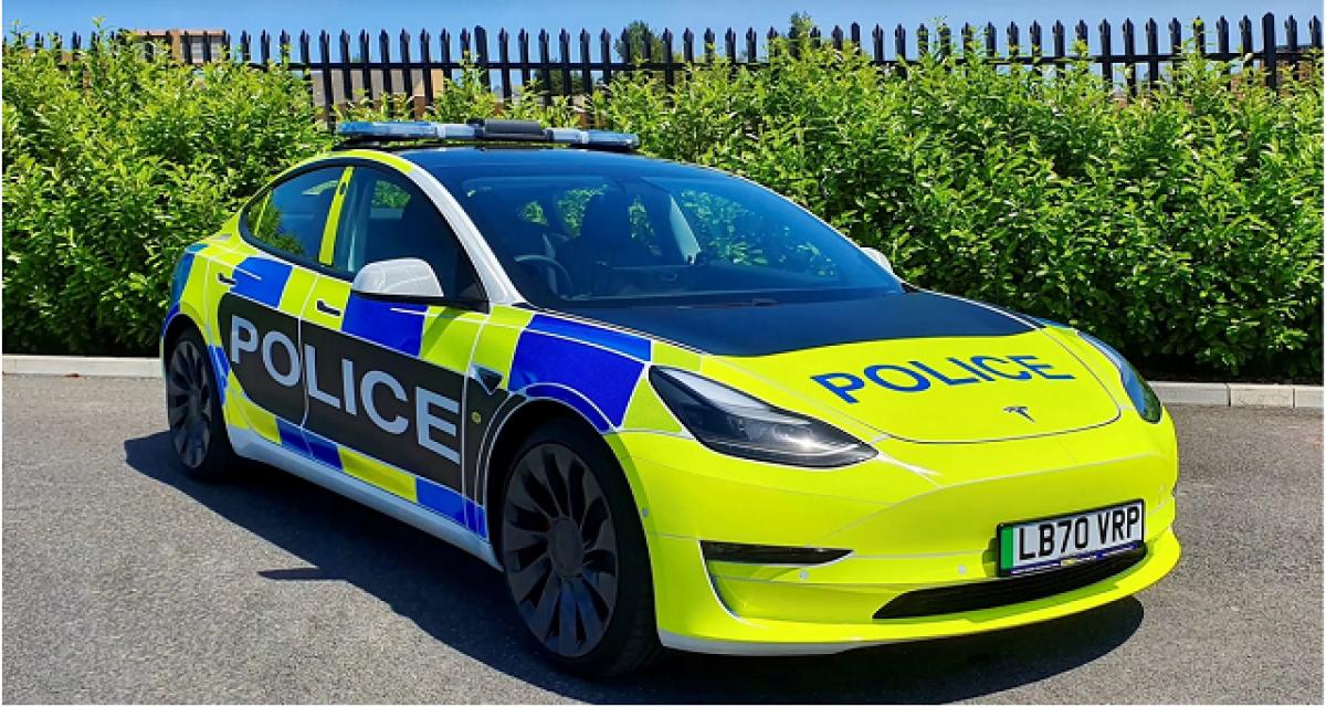 La police UK teste la Tesla Model 3 : résultats prometteurs