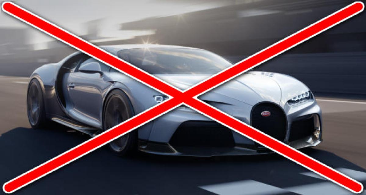 Plus de Bugatti Chiron à vendre...adieu le W16 ?