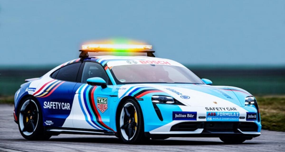 La Porsche Taycan devient la Safety-Car de la Formule E