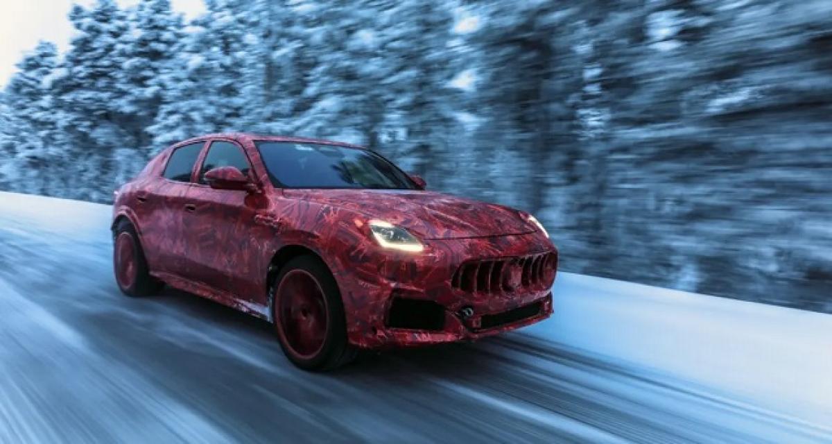 Le Maserati Grecale se dévoile un peu plus en Laponie