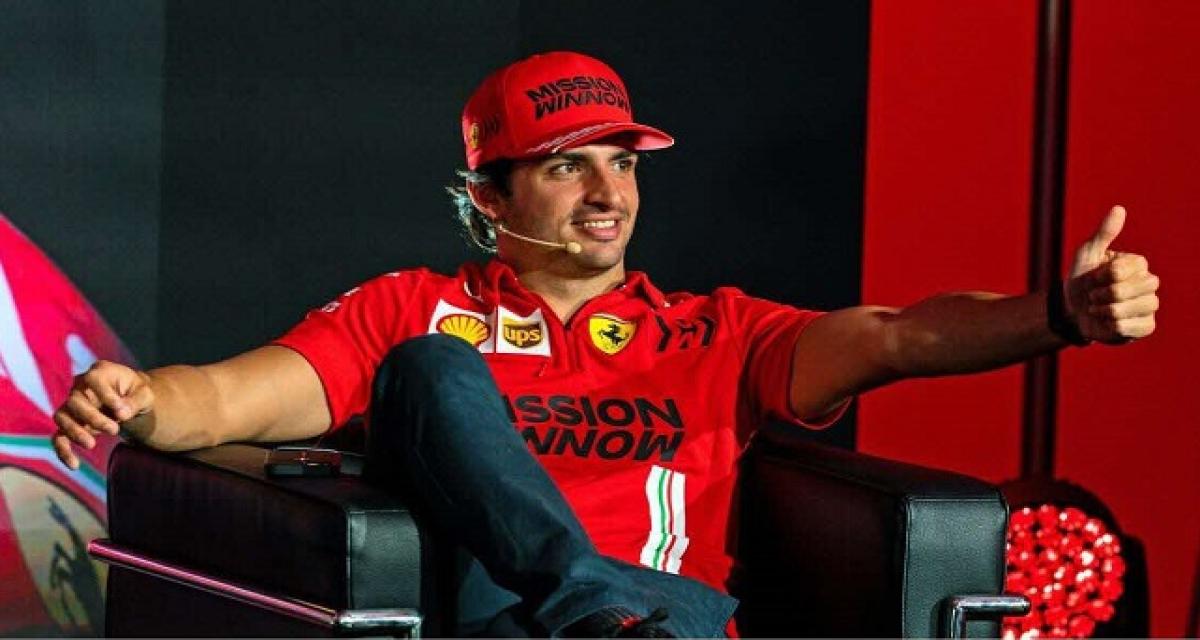 F1 : Carlos Sainz prolongé chez Ferrari jusqu'en 2024