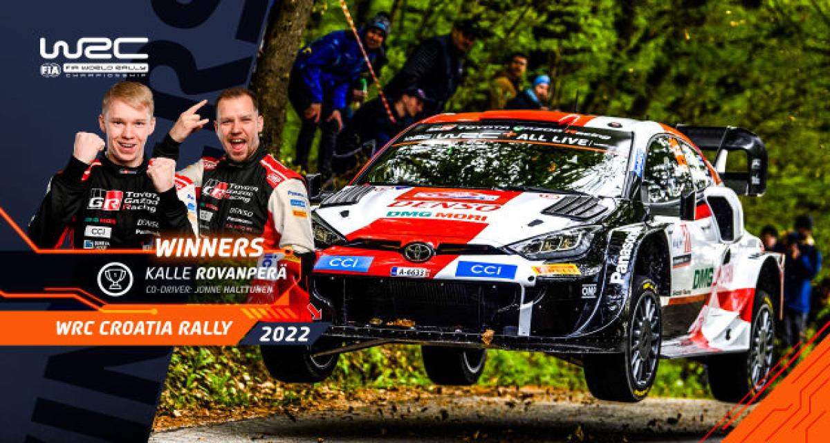 WRC Croatie 2022 : Rovanperä avec la manière !