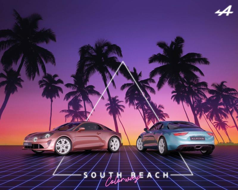  - Alpine A110 Pack South Beach Colorway 1