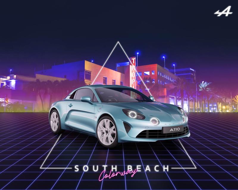  - Alpine A110 Pack South Beach Colorway 1