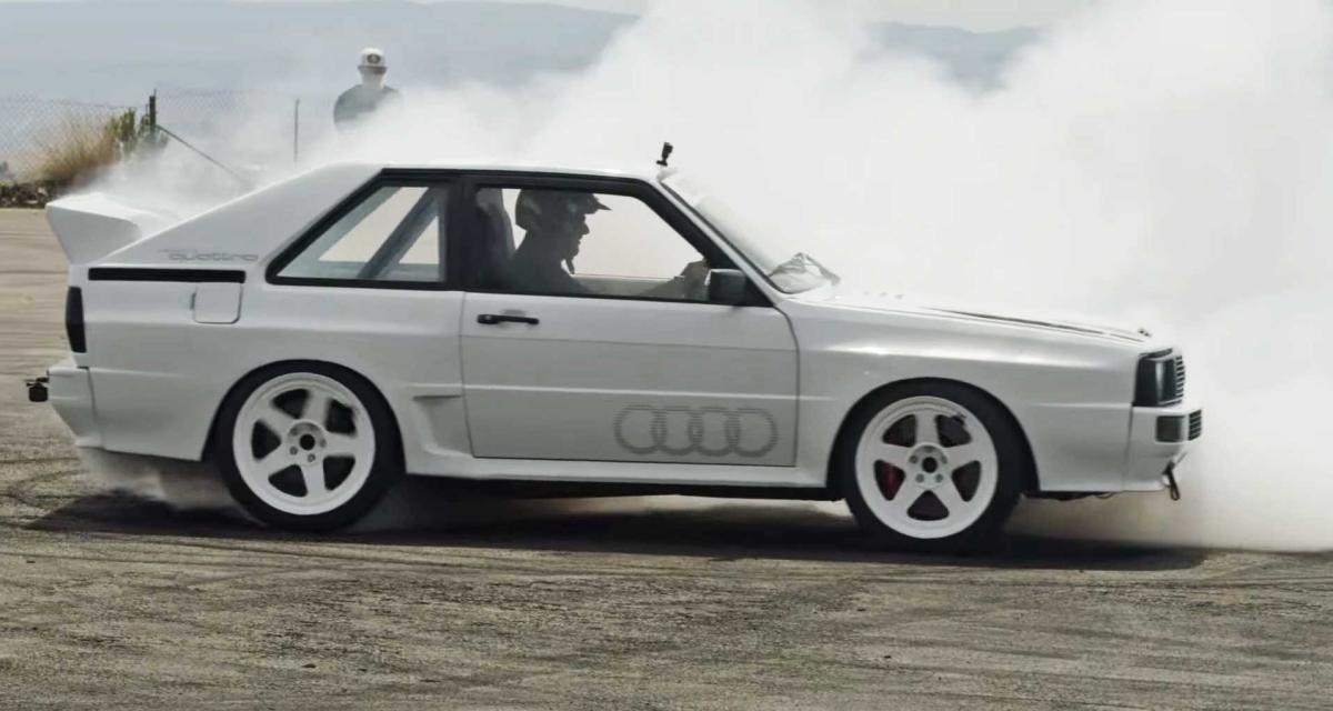 Ken Block aime Audi : il sévit sur une Sport Quattro replica