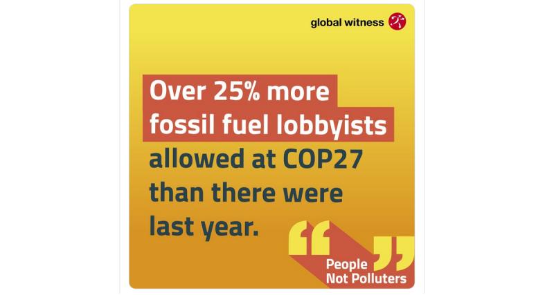  - COP27 : les lobbyistes des énergies fossiles veillent au grain 