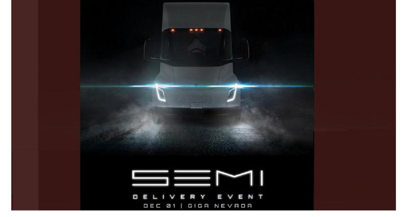  - Tesla confirme la date du "Delivery Event" de son Semi 