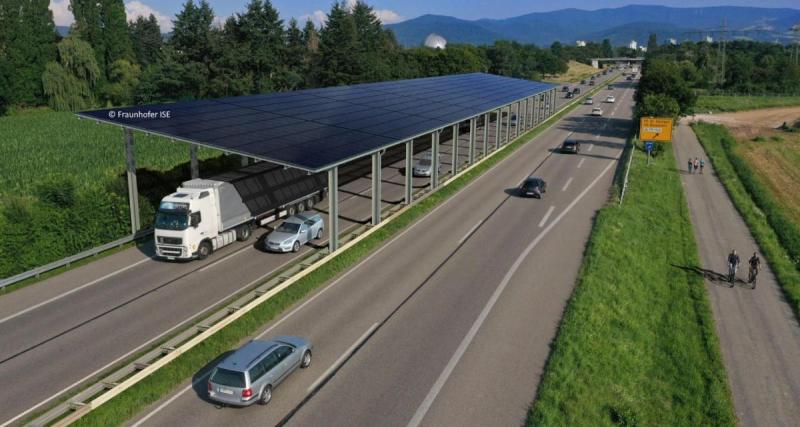 Vinci Autoroutes : panneaux solaires pour VE sur les autoroutes