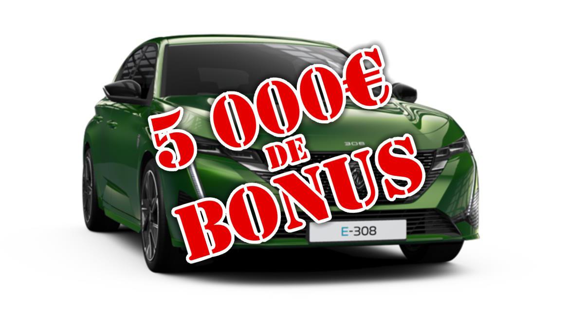 La Peugeot e-308 éligible au bonus finalement
