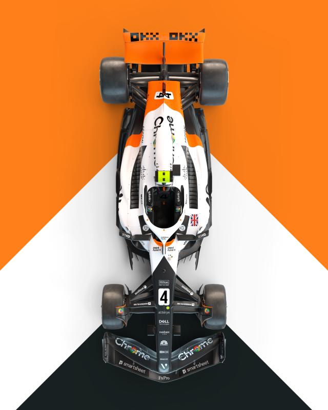 McLaren MCL60 livrée triple crown