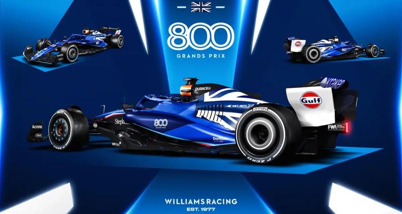 Williams célèbre 800 GP de F1 à Silverstone