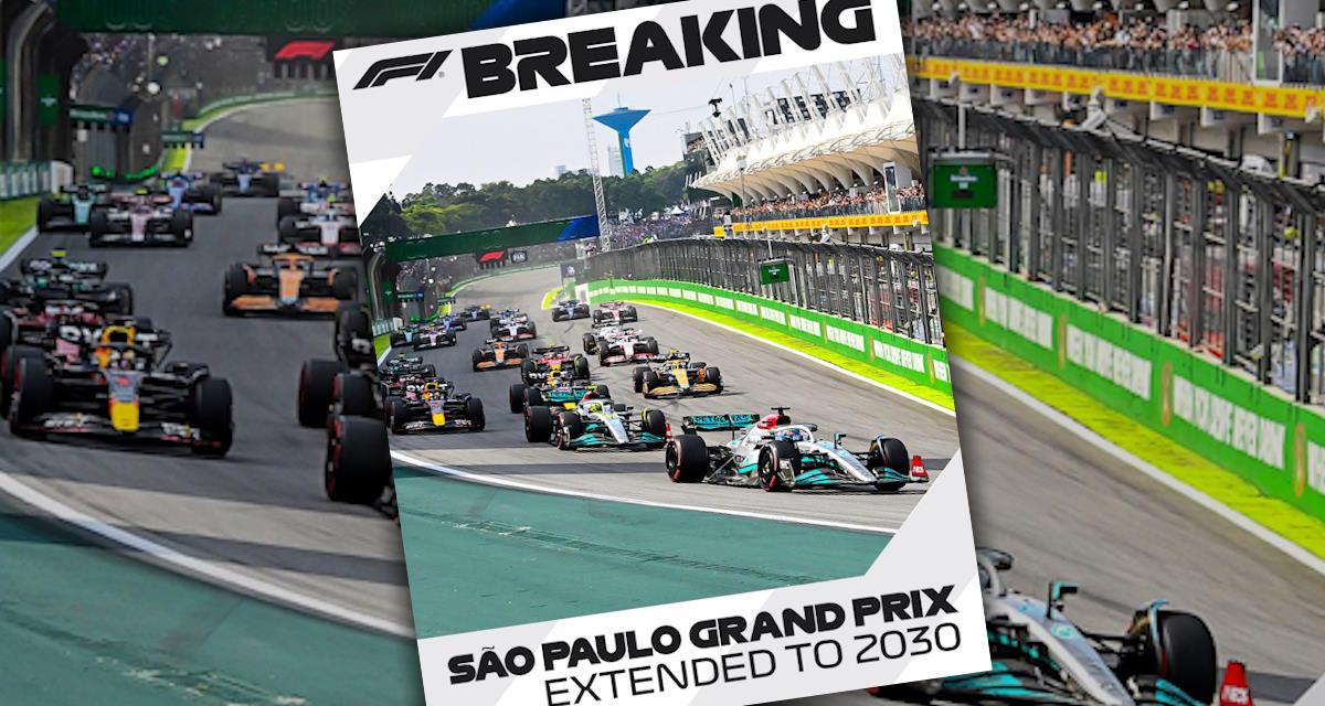 F1 : le GP du Brésil à Sao Paulo jusqu'en 2030