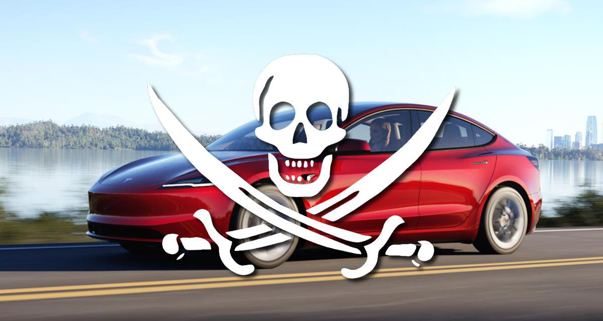 Tesla piratée devenue 