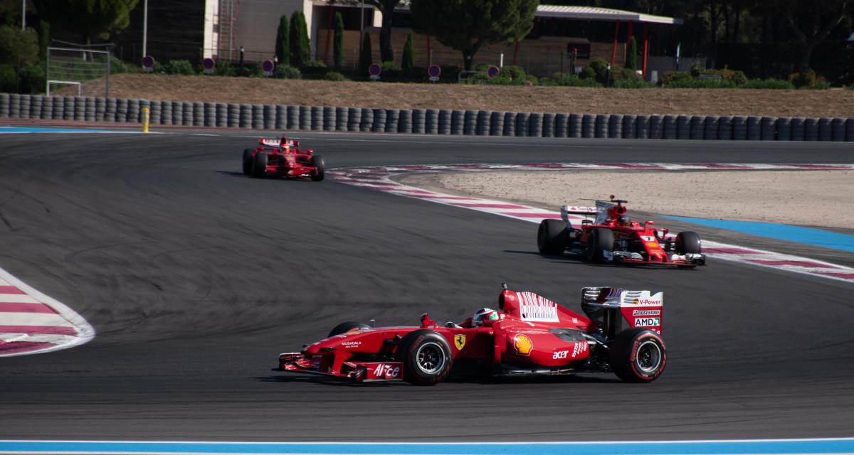 Le Ferrari Corse Clienti en piste au Paul Ricard