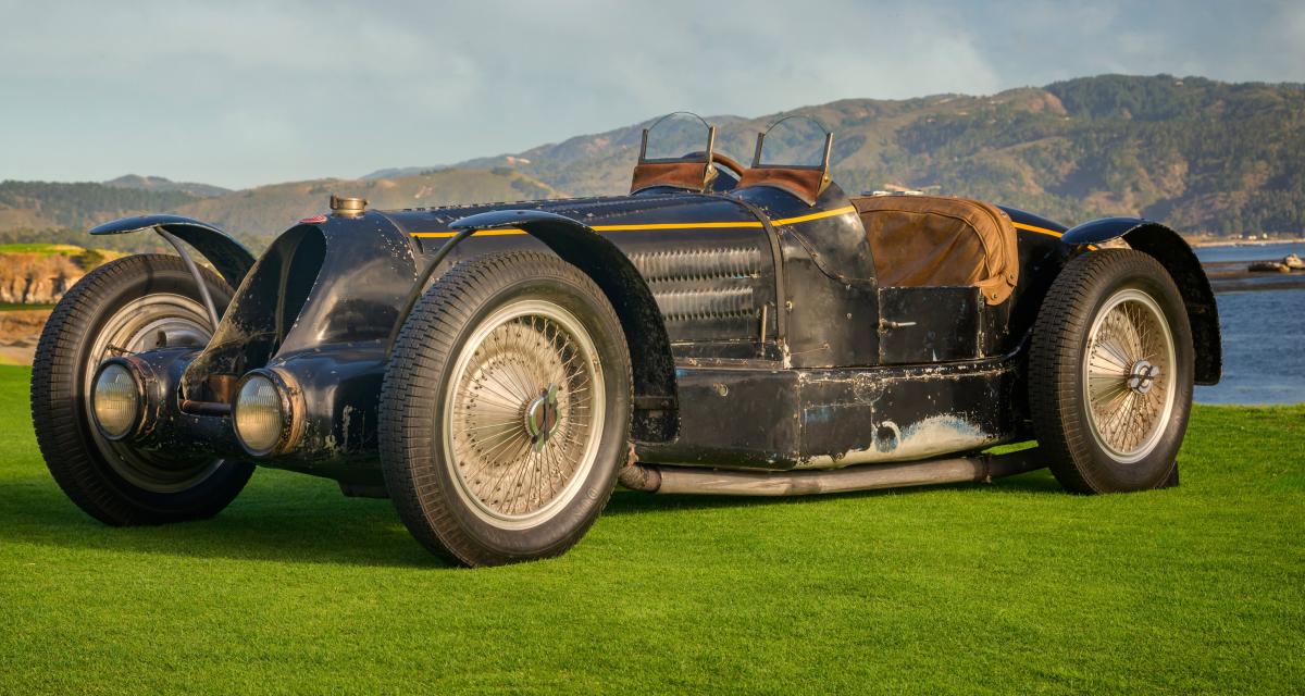 Une Bugatti dans son jus a gagné à Pebble Beach